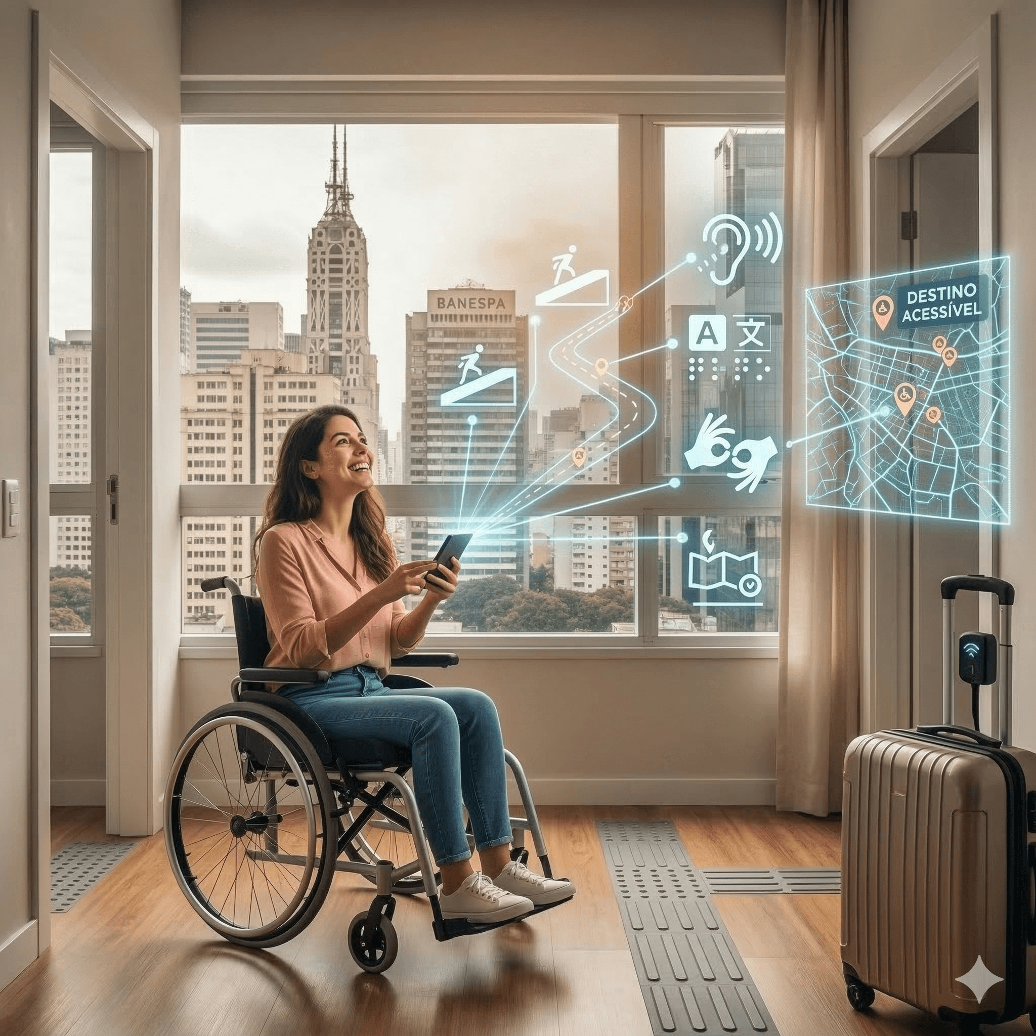 Tecnologia a favor da inclusão: aplicativos que facilitam viagens para pessoas com deficiência